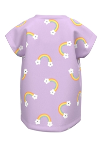 NAME IT T-shirt Vigga Orchid Bloom Rainbow